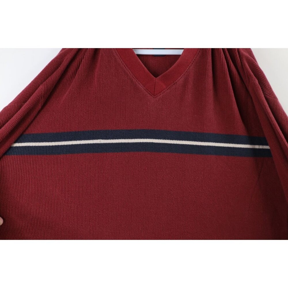Vtg 90s Woolrich Mens 4XL Faded Striped Thermal Ribbed Knit Long Sleeve T-Shirt - Picture 4 of 10